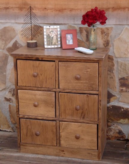 Handmade Nightstand 3 Drawers / 3 Cubbies You choose the color!