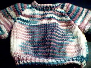Handmade Multicolored Christmas Colors Sweater for 18 inch American Girl Doll