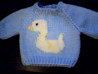 Handmade Easter Duck Sweater for 18 inch American Girl Doll