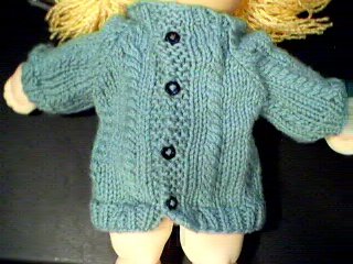Handmade Cardigan Sweater for 16 inch Cabbage Patch Kid Doll