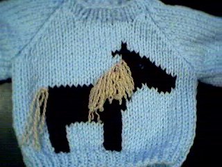 Handmade Horse Sweater for 16 inch Cabbage Patch Kid Doll