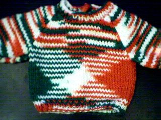 Handmade Multicolored Sweater for 15 inch Bitty Baby Doll