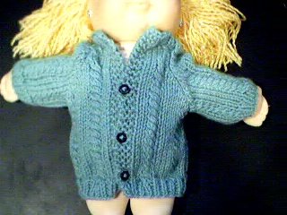 Handmade Bitty Baby Doll Sweater - Cardigan Sweater