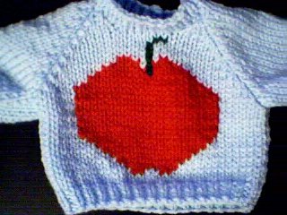 Handmade Build A Bear Sweater - Apple