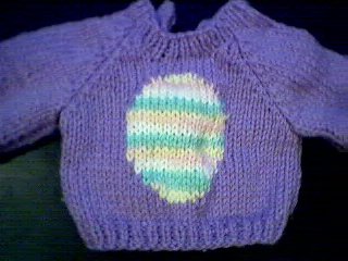 Handmade Build A Bear Sweater - Easter Egg