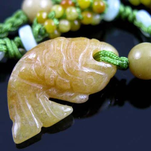 HANDCRAFTED BURMESE YELLOW JADE NECKLACE - FREE SHIPPING