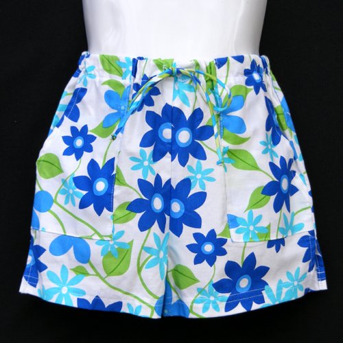 CHICKEN NOODLE FLORAL SHORTS GIRLS 5 - FREE USA + CAN SHIPPING