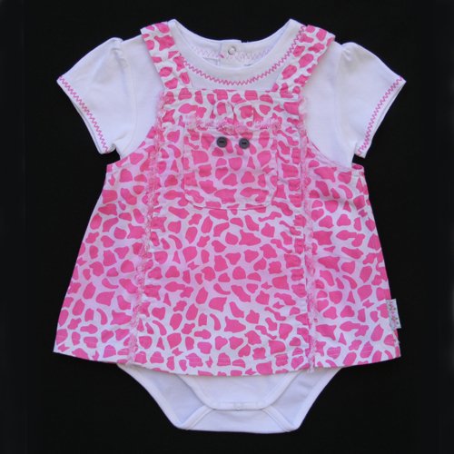 LIL' JELLYBEAN GIRAFFE DRESS SET 12 MOS. - FREE USA + CAN SHIPPING