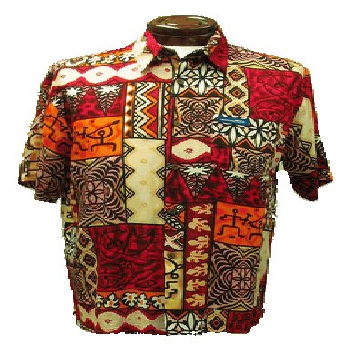 Red Tribal Tapa Hawaiian Aloha Shirt
