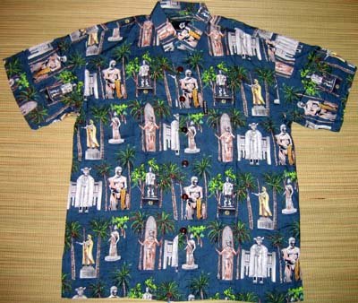 Mango Moon - Hawaiian Heroes Aloha Shirt - Blue