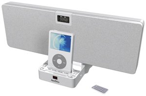 Artdio 2.1 IPOD docking speaker with radio & alarm clock