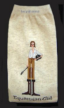 Equestrian Girl By The Girls Oatmeal Knee High Socks