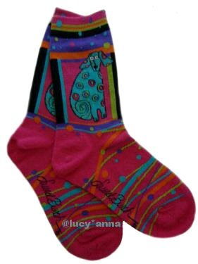 Laurel Burch Matisse The Cat Socks