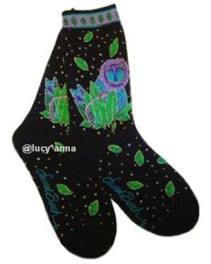 Laurel Burch Jungle Songs Socks
