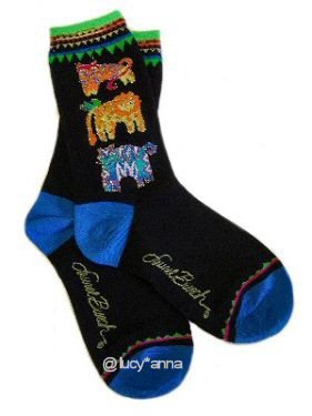 Laurel Burch Jungle Cats Socks