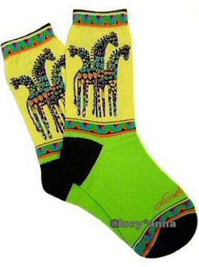Laurel Burch Giraffe Socks