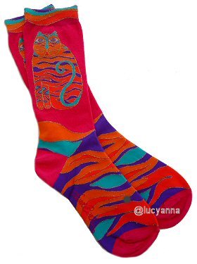 Laurel Burch Jaunita The Cat Socks