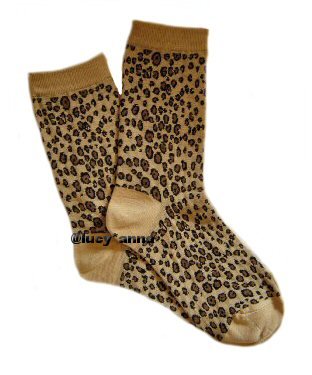 K.Bell Leopard Print Socks