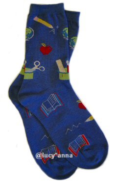 K.Bell Teacher Socks Navy