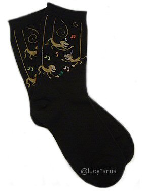 K.Bell Monkeys Design Socks