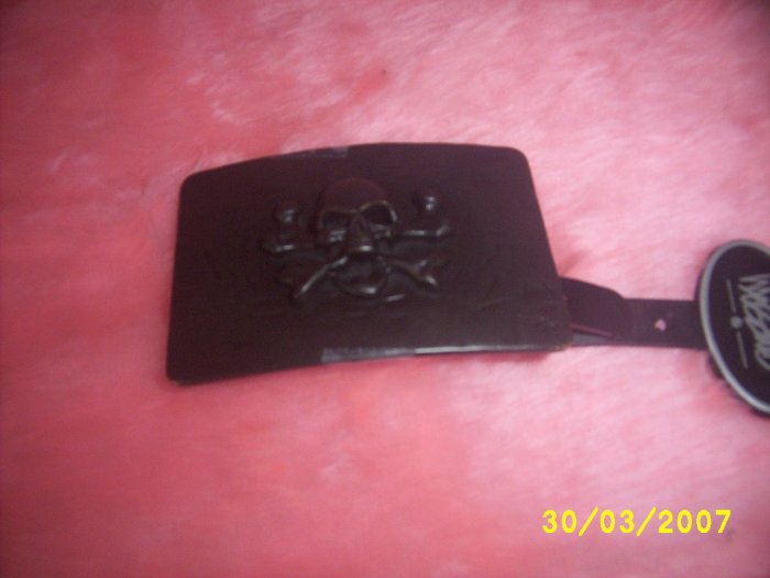 Belt Buckle Skull Black Mens Clothes Womens Clothes new