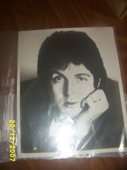Beatles Paul Mccartney Photo 8x10 Black & White music