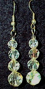 Swarovski Crystal & Czeck Glass Beaded Wire Earrings
