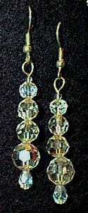 Swarovski Crystal & Czeck Glass Beaded Wire Earrings