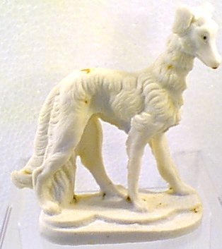 Alabaster Llapso Apso ? Airdale Dog Figurine