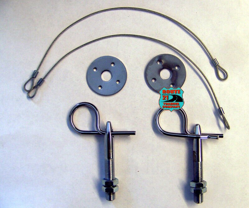 pins & scuff plates,Merc,Rupp,2-set Vintage Snowmobile hood pin kit w/ lanyards pins & scuff plates,Merc,Rupp,2-set Vintage Snowmobile hood pin kit w/ lanyards
