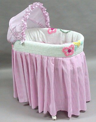 Rizzo "Katie Chenille " Three Tier Jumbo Bassinet