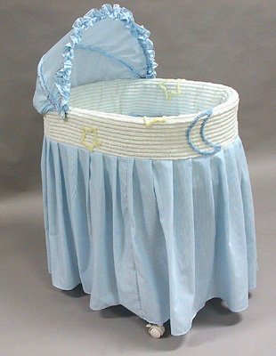 Rizzo "Star Chenille" Three Tier Jumbo Bassinet