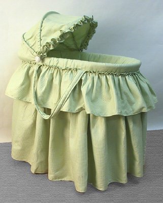 Rizzo "Sage Waffle " Three Tier Jumbo Bassinet