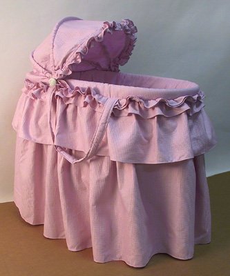 Rizzo "Lilac Waffle" Three Tier Jumbo Bassinet