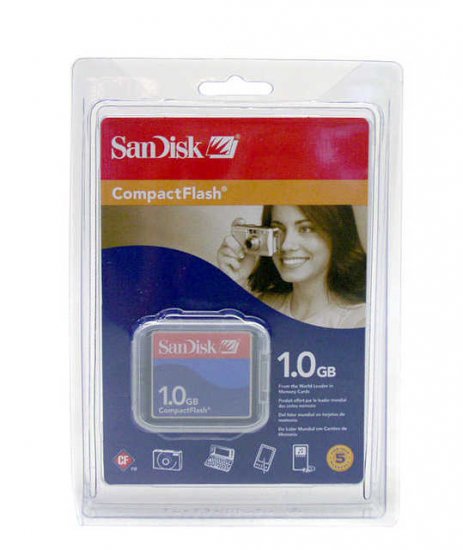 SanDisk 1GB Memory Compact Flash Card
