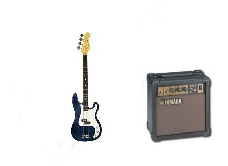 Bridgecraft Electric Guitar with Amplifier Package (Black)