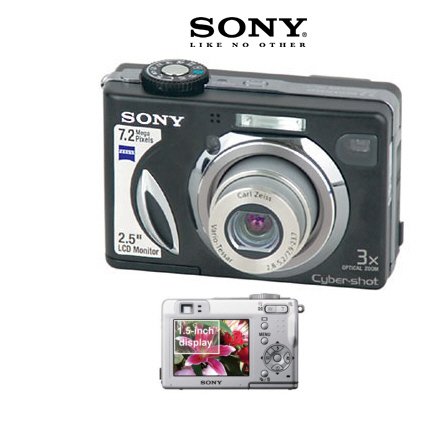 Sony Cybershot DSC-W7B - 7.0 Megapixel Digital Camera with 3x Optical Zoom