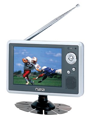 Naxa - 5 Inch Portable LCD TV w Stand and Remote Control + PALNTCS Compatible