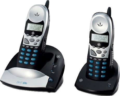 GE 2.4GHz 21008 Cordless Phone System with extra Handset