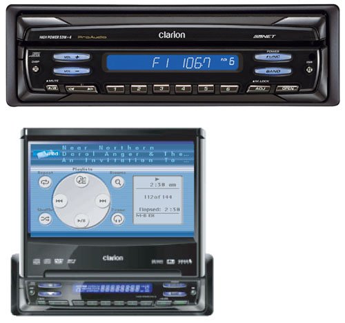 Clarion ProAudio VRX755VD DVDMP3 receiver with 7" LCD monitor