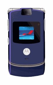 Limited Edition Blue V3 Razr Motorola Cellular Phone (Unlocked)