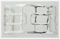 Sterling Silver High Polished Intersecting Boxed Cuff Bracelet