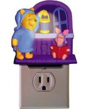 Telemania 026278 Pooh and Piglet Talking Nite Lite