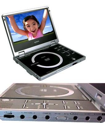 Apex PD840 Portable DVD Player with 8" 16:9 Widescreen TFT LCD
