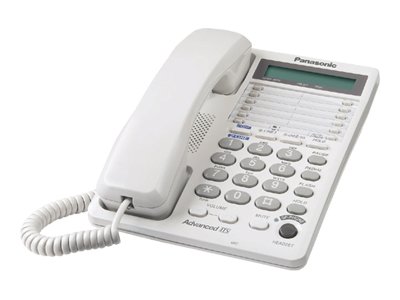 Panasonic KX TS208W - Corded phone - 2-line operation - white