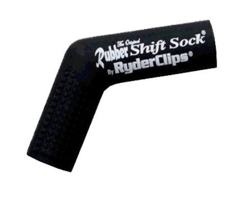 BLACK Motorcycle Ryder Clips Rubber Shift Sock Foot Peg Cover Street Bike Socks Boots