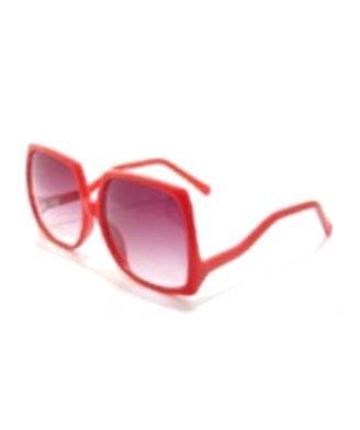 Vintage Red Oversized Big Square Sunglasses Similar to those worn by Nicole Richie.