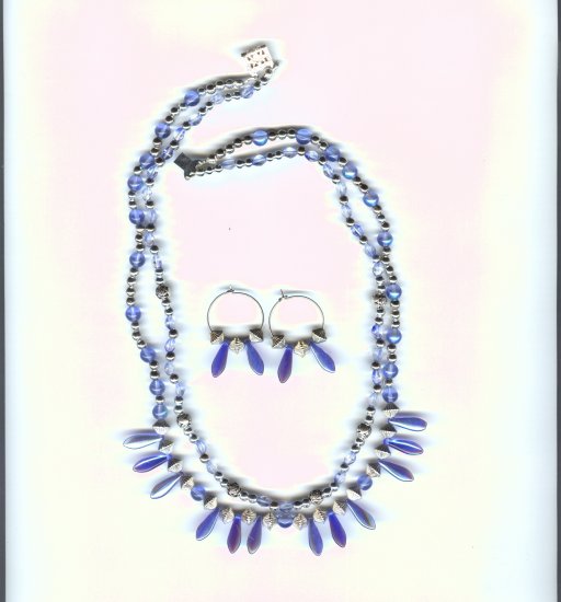 Blue & Sliver Necklace