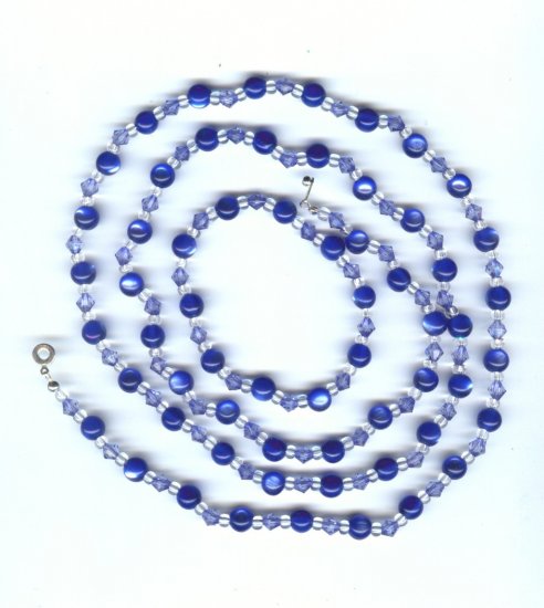 BLUE RESIN NECKLACE