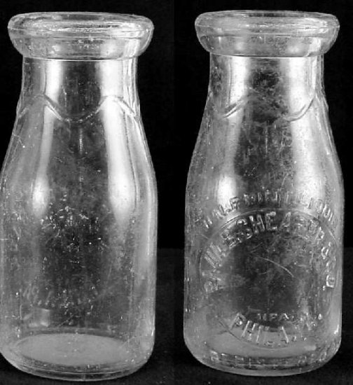 PAUL B. SHEARER & CO, Phila PA MILK BOTTLE EMB. RD. HP VG plus p-527 read FAQ